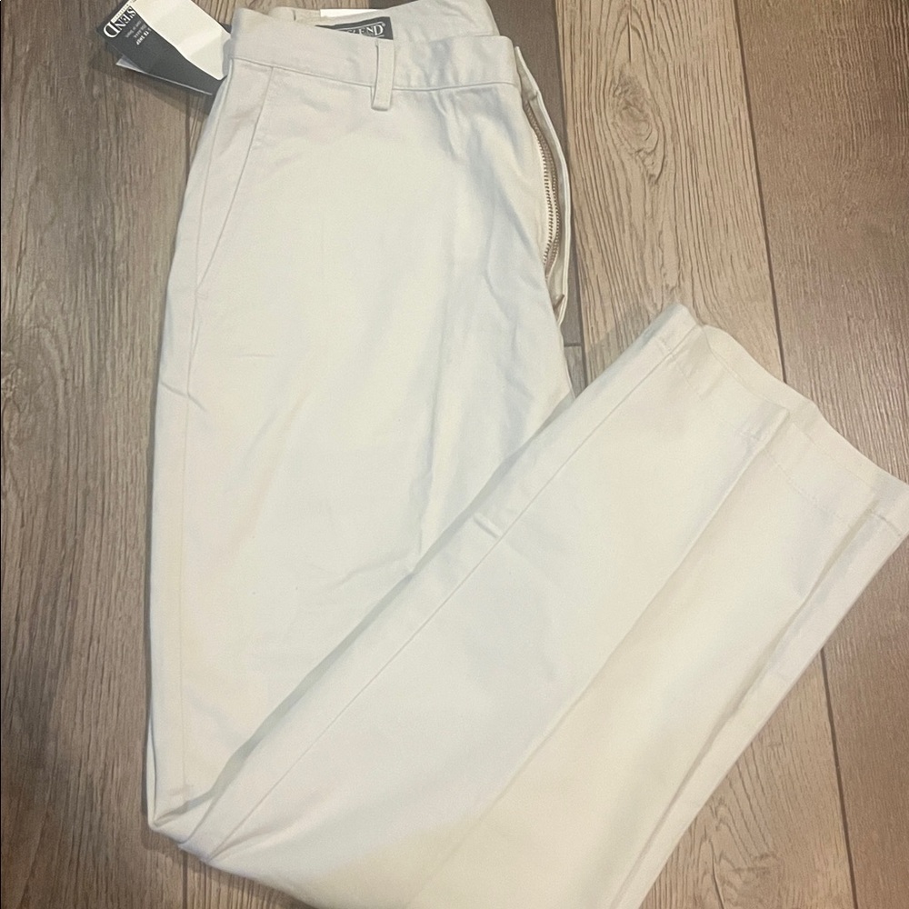 NEW Lands' End Women's Petite Cotton Chino Natural Fit 12p - Picture 2 of 6